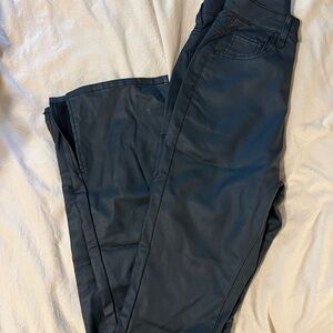 PrettyLittleThing Black Leather Trousers